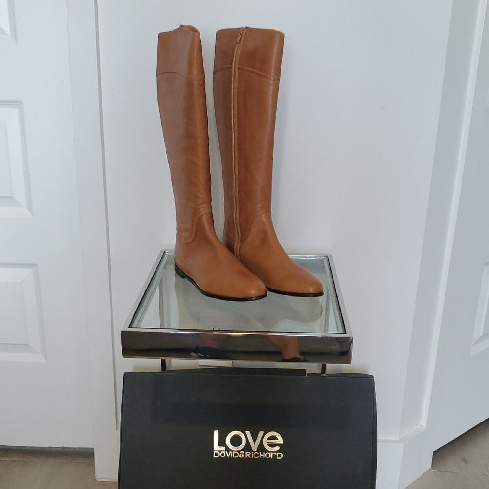 Tan Over the Knee Boots with Classic Silhouette